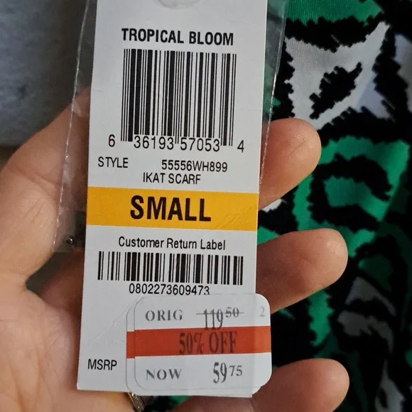 International Concepts Green/Black/White Bead & Gem Formal Dress. Size Small NWT - Picture 13 of 14